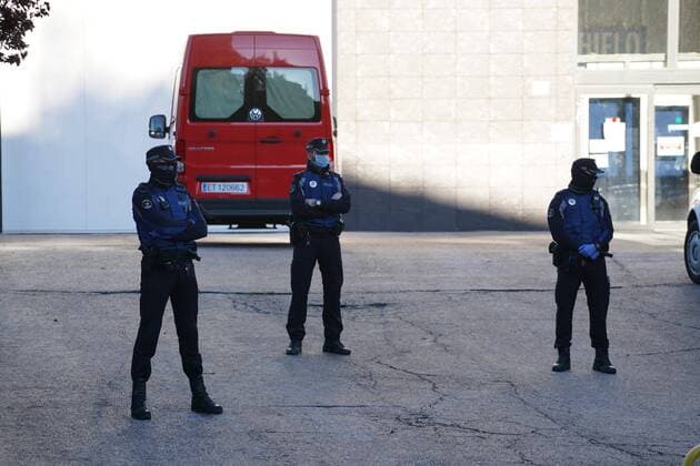 Madrid transfers the deceased from the coronavirus to the Ice Palace after the collapse of funeral homes, Monday, March 23, 2020 Cordon Press