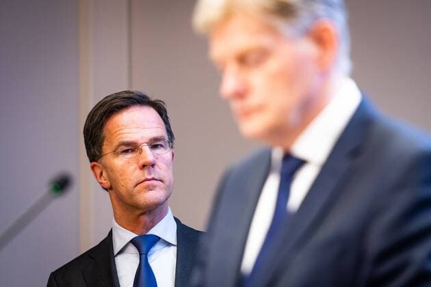 DEN HAAG, 23-03-2020, New measures for the coronavirus in the Netherlands presented during a press conference by Minister President minister Algemene Zaken Mark Rutte, Minister voor Medische Zorg en Sport Martin van Rijn, Viceminister President en Minister van Volksgezondheid, Welzijn en Sport Hugo de Jonge and Minister van Justitie en Veiligheid Ferdinand Grapperhaus. New measures announched for coronavirus  x7573188x Copyright:
