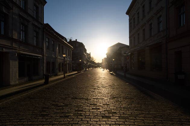 Coronavirus, Eindrücke aus Potsdam Deutschland, Potsdam - 23.03.2020: Im Bild ist die fast leere Brandenburger Straße in Potsdam zu sehen. Potsdam Brandenburg Deutschland