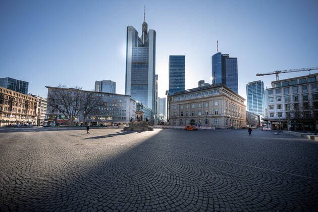 Roßmarkt in Frankfurt Frankfurt zu Zeiten der Rushhour