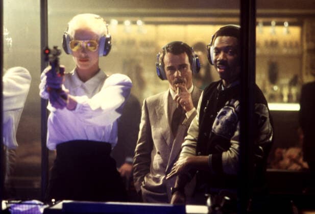 BEVERLY HILLS COP 2, Brigitte Nielsen, Dean Stockwell, Eddie Murphy, 1987 Paramount Courtesy Everett Collection !ACHTUNG AUFNAHMEDATUM GESCHÃ„TZT! PUBLICATIONXNOTxINxCANxCHNxFRAxITAxJPNxNORxPOLxRUSxESPxUKxUSA Copyright: xParamount CourtesyxEverettxCollectionx MSDBEHI EC019