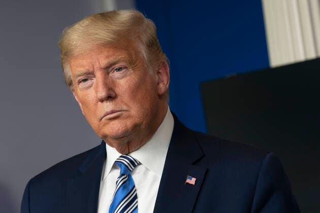 United States President Donald J. Trump makes remarks as he participates in a news briefing by members of the Coronavirus Task Force in the Brady Press Briefing Room at the White House in Washington, DC on Monday, March 23, 2020. Copyright: xChrisxKleponisx