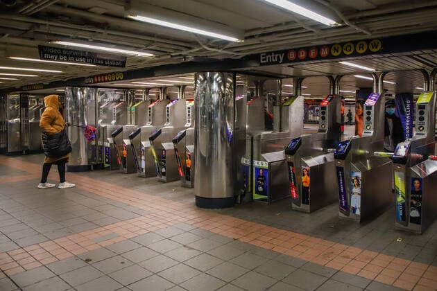 March 23, 2020, New York, NEW YORK, ESTADOS UNIDOS: Movement on the Path (access train between New York and New Jersey) on the way during the Coronaviru Covid-19 pandemic period in New York in the United States. New York ESTADOS UNIDOS - ZUMAc233 47091839st Copyright: xVanessaxCarvalhox