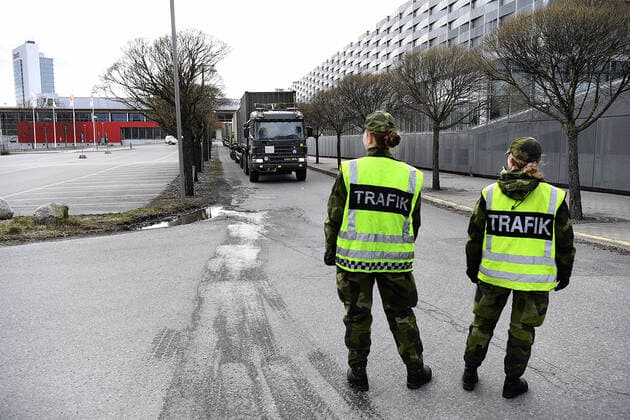 Field hospitals with a total of 50 intensive care units are now being erected in Stockholm and Gothenburg to be able to care for patients with covid 19 pieces Stockholm Sweden xLINDAHLxBJÖRNx,  Copyright: xLINDAHLxBJÖRNx Fältsjukhus Stockholmsmässan
