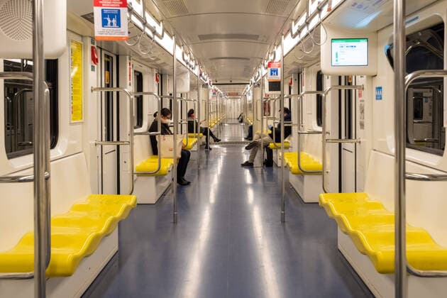 Milan, Coronavirus Covid 19 emergency, subway deserted at rush hour following the new regional provisions that tighten quarantine measures. (Massimo Alberico Fotogramma, Milan - 2020-03-24) p.s. la foto e utilizzabile nel rispetto del contesto in cui e stata scattata, e senza intento diffamatorio del decoro delle persone rappresentate  Copyright: xMassimoxAlbericox xFOTOGRAMMAx