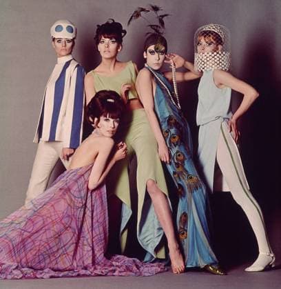 BLOWUP, top from left: Jill Kennington, Ann Norman, Peggy Moffitt, Rosaleen Murray; bottom: Melanie Hampshire, in mod fashion designs by Jocelyn Rickards, 1966 blowup1966-fsct22(blowup1966-fsct22) Courtesy Everett Collection !ACHTUNG AUFNAHMEDATUM GESCHÃ„TZT! PUBLICATIONXNOTxINxCANxCHNxFRAxITAxJPNxNORxPOLxRUSxESPxUKxUSA Copyright: xCourtesyxEverettxCollectionx SIJA035 EC182