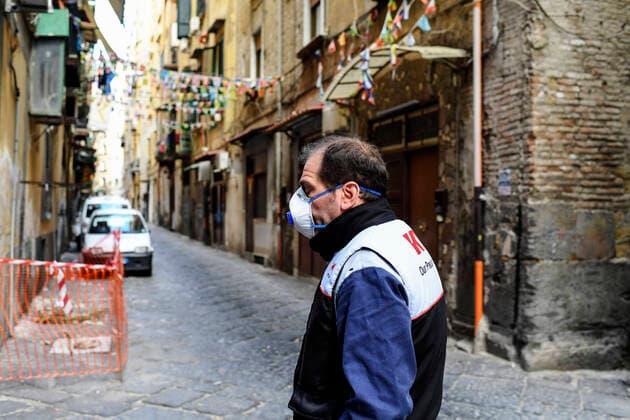 Naples the streets of the city increasingly empty with the coronavirus emergency (COVID-19)  Copyright: xSalvatorexLaportax xIPAx xKontrolabx