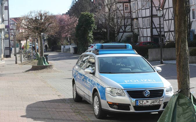 Polizeikontrolle in der City Wolfenbuettels Wolfenbuettel