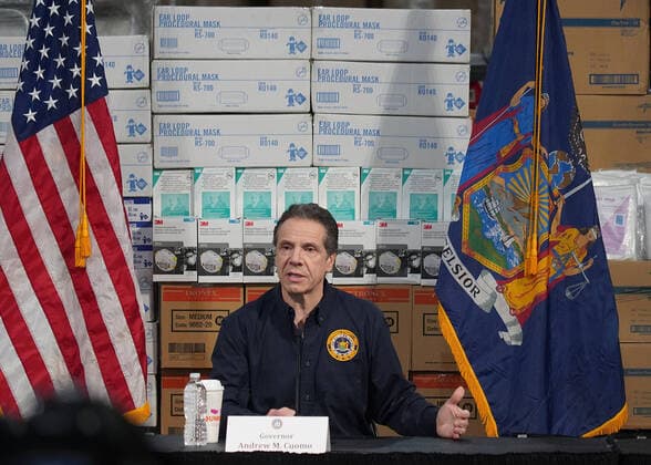 March 24, 2020, New York, New York, USA: NY Governor ANDREW CUOMO press conference at the Javits Center, .NYC .March 24, 2020.Photos by , Photos Inc. New York USA - ZUMAms4_ 20200324_zaf_ms4_002 Copyright: xSoniaxMoskowitzx