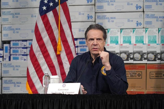 March 24, 2020, New York, New York, USA: NY Governor ANDREW CUOMO press conference at the Javits Center, .NYC .March 24, 2020.Photos by , Photos Inc. New York USA - ZUMAms4_ 20200324_zaf_ms4_014 Copyright: xSoniaxMoskowitzx
