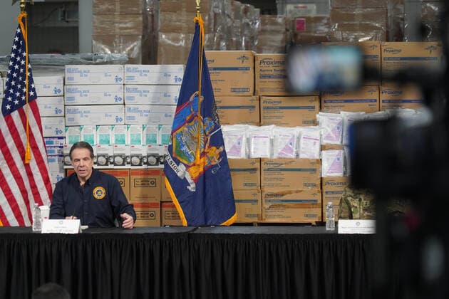 March 24, 2020, New York, New York, USA: NY Governor ANDREW CUOMO press conference at the Javits Center, .NYC .March 24, 2020.Photos by , Photos Inc. New York USA - ZUMAms4_ 20200324_zaf_ms4_016 Copyright: xSoniaxMoskowitzx