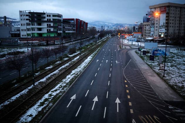 PXL_Sarajevo Empty Streets 24.03.2020., Sarajevo, Bosnia and Herzegovina - Empty streets of Sarajevo during COVID-19 crisis ArminxDurgut PIXSELL