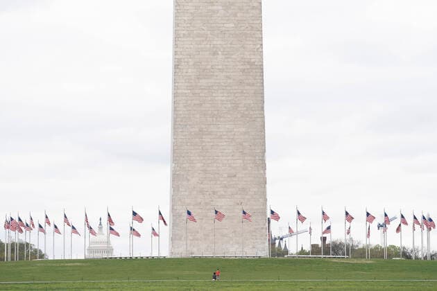 March 24, 2020, Washinton, District of Columbia, USA: A nearly empty National Mall is seen on Tuesday, March 24, 2020, in Washington, District of Columbia. Washinton USA - ZUMAg214 20200324_znp_g214_014 Copyright: xSaitxSerkanxGurbuzx