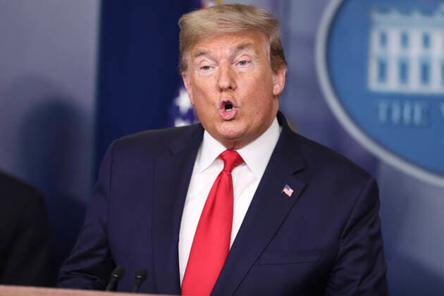 March 25, 2020, Washington, District of Columbia, USA: United States President Donald J. Trump speaks during a press conference with members of the coronavirus task force in the Brady Press Briefing Room of the White House on March 24, 2020 in Washington, DC Washington USA - ZUMAs152 20200325_zaa_s152_011 Copyright: xOliverxContrerasx