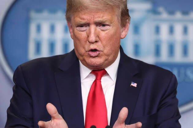 United States President Donald J. Trump speaks during a press conference with members of the coronavirus task force in the Brady Press Briefing Room of the White House on March 24, 2020 in Washington, DC. Copyright: xOliverxContrerasx