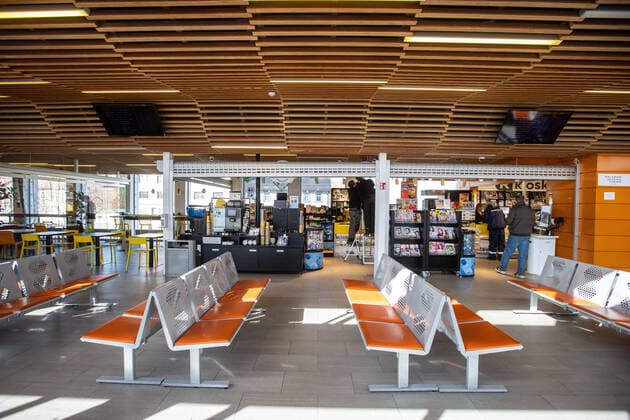 TALLINN, Eesti 24MAR20 Koroona viirus. Tallinna bussijaamas valitseb tühjus. Tallinn Bus Station is empty due to the corona virus. Foto Tairo Lutter, Postimees TALLINN Harjumaa Estonia  Copyright: xx