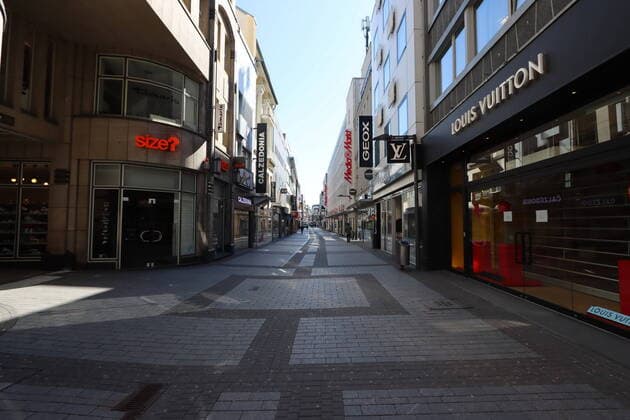 Themenfoto: Corona, Menschenleeres Koeln, 24.03.2020 Menschenleere Strassen und Plaetze in Koeln, Themenfoto: Corona Shutdown, Koeln - Copyright: xAugstx xEibner-Pressefotox EP_jat