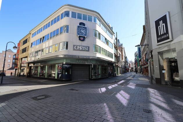 Themenfoto: Corona, Menschenleeres Koeln, 24.03.2020 Menschenleere Strassen und Plaetze in Koeln, Themenfoto: Corona Shutdown, Koeln - Copyright: xAugstx xEibner-Pressefotox EP_jat
