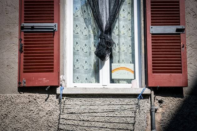 Milan - life in apartment buildings at the time of the Coronavirus Editorial Usage Only  Copyright: xx xIPAx