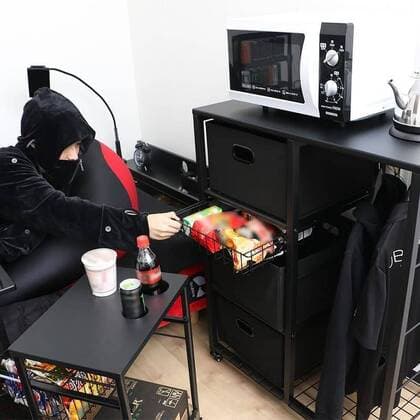 March 25, 2020: A Japanese furniture company have created the perfect coronavirus lockdown set-up with a gaming bed that has room for food and drinks...Video game addicts can now play, eat, drink and nap all without ever leaving their bed...The Ã‚Â£450 gaming bed by Bauhutte means gamers can play non-stop without having to leave for interruptions like eating or sleeping - only the call of nature might lure them away as the bed does not currently feature a bathroom... I wake up and move from my bed to my desk. Why is that so complicated? gaming furniture outfit Bauhutte says in promotions for the bed on its website... Gaming beds solve this problem. ..The bed comes with a desk that can support video screens, an elevating headboard and a headphone hanger...A metallic arm attached to the bed can mount a tablet screen above a person s fa - ZUMAc218 20200325_zia_c218_015 Copyright: xCOVERxImagesx