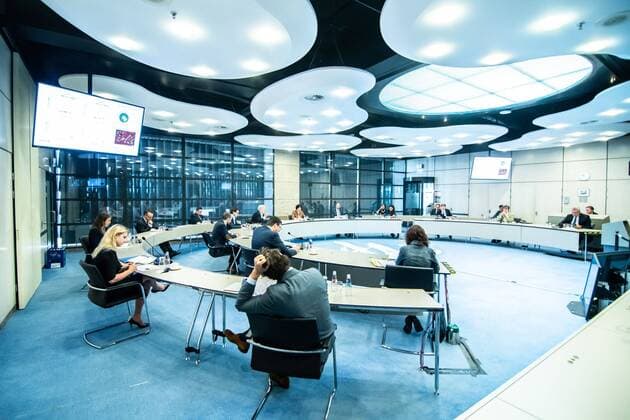 DEN HAAG, 23-03-2020, Coronavirus update for members of Dutch Parliament by RIVM and NIVC. Coronavirus update for members of Dutch Parliament  x7606301x Copyright: