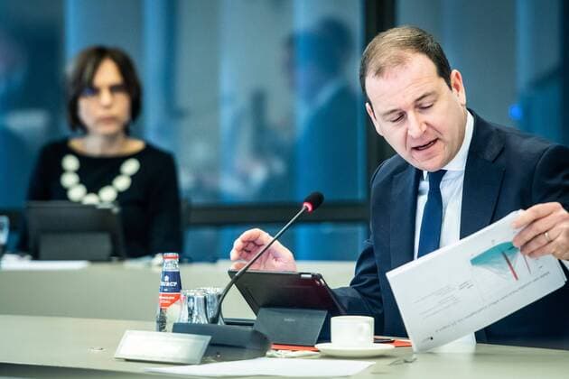 DEN HAAG, 23-03-2020, Coronavirus update for members of Dutch Parliament by RIVM and NIVC. PvdA Member of parliament Lodewijk Asscher. Coronavirus update for members of Dutch Parliament  x7606312x Copyright: