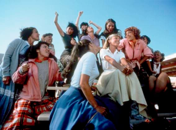 GREASE, Jamie Donnelly, Susan Buckner, Olivia Newton-John, Didi Conn, 1978. Paramount Pictures Courtesy: Everett Collection Paramount Courtesy Everett Collection !ACHTUNG AUFNAHMEDATUM GESCHÃ„TZT! PUBLICATIONXNOTxINxCANxCHNxFRAxITAxJPNxNORxPOLxRUSxESPxUKxUSA Copyright: xParamount CourtesyxEverettxCollectionx MSDGREA EC029