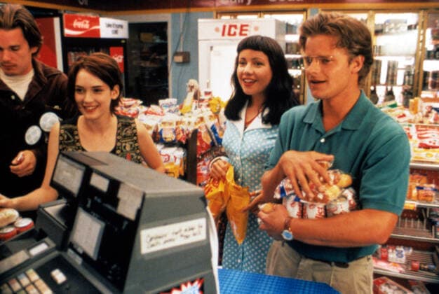 REALITY BITES, Ethan Hawke, Winona Ryder, Janeane Garofalo, Steve Zahn, 1994, (c) Universal courtesy Everett Collection Universal Courtesy Everett Collection !ACHTUNG AUFNAHMEDATUM GESCHÃ„TZT! PUBLICATIONXNOTxINxCANxCHNxFRAxITAxJPNxNORxPOLxRUSxESPxUKxUSA Copyright: xUniversal CourtesyxEverettxCollectionx MSDREBI EC001