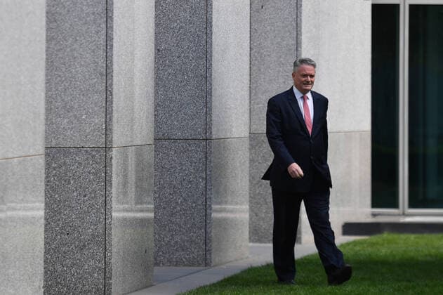 MATHIAS CORMANN PRESSER, Minister for Finance Mathias Cormann arrives at a press conference at Parliament House in Canberra, Thursday, March 26, 2020. ( NO ARCHIVING, EDITORIAL USE ONLY, NO USE IN BOOKS WITHOUT CONSENT CANBERRA ACT AUSTRALIA  Copyright: xMICKxTSIKASx 20200326001460151517