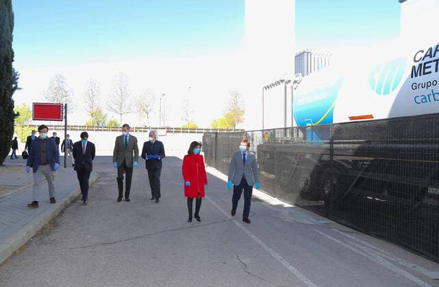26-03-2020 Madrid King Felipe visited the corona, Covid19, emercency hospital at the IFEMA convention center in Madrid, Spain.  Copyright: xxPPE Thorton poolx