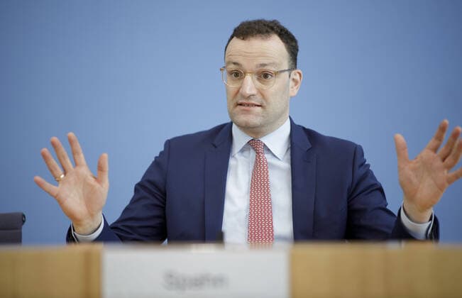 Bundesgesundheitsminister Jens Spahn, CDU, bei einer Pressekonferenz zur Corona-Krise. Berlin, 26.03.2020 Berlin Deutschland