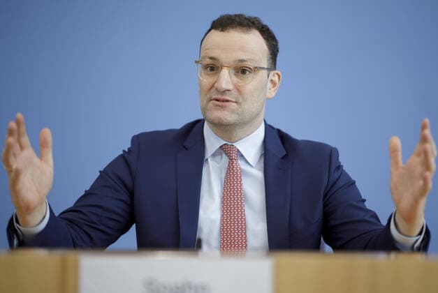 Bundesgesundheitsminister Jens Spahn, CDU, bei einer Pressekonferenz zur Corona-Krise. Berlin, 26.03.2020 Berlin Deutschland