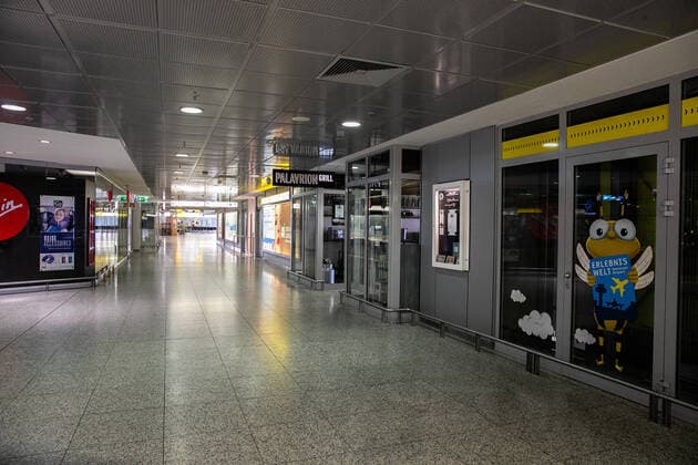 Hannover, 26.03.2020, Flughafen Hannover, HAJ, Aufgrund der Ausbreitung des Coronavirus sind fast alle Flüge eingestellt,