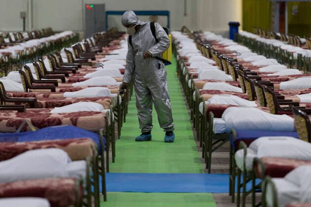 March 26, 2020, Tehran, Iran: Iranian army launched a 2,000-bed hospital at the permanent venue of Tehran International Exhibitions as Iran struggles to stem the novel coronavirus (COVID-19) in the capital Tehran, Iran. Iran s supreme leader Ayatollah Ali Khamenei has ordered the armed forces to contribute to the health ministry s fight against the disease. Iran is the worst-hit country by the coronavirus in the Middle East. Tehran Iran - ZUMAf146 20200326_zip_f146_047 Copyright: xRouzbehxFouladix