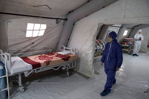 March 26, 2020, Tehran, Iran: Iranian army launched a 2,000-bed hospital at the permanent venue of Tehran International Exhibitions as Iran struggles to stem the novel coronavirus (COVID-19) in the capital Tehran, Iran. Iran s supreme leader Ayatollah Ali Khamenei has ordered the armed forces to contribute to the health ministry s fight against the disease. Iran is the worst-hit country by the coronavirus in the Middle East. Tehran Iran - ZUMAf146 20200326_zip_f146_061 Copyright: xRouzbehxFouladix