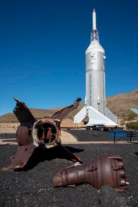 Outdoor exhibit at New Mexico Museum of Space History, Alamogordo, New Mexico, United States of America, North America Copyright: ShannaxBaker 1315-177