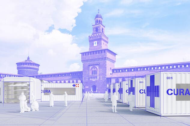 Italian architects have designed an intensive-care pod within a shipping container that could be added to hospitals fighting the coronavirus pandemic. Named Connected Units for Respiratory Ailments or CURA, which is the latin word for cure the intensive care unit (ICU) pods have been designed to increase the country s intensive care capacity. The aim is that they can be quickly deployed in cities around the world, promptly responding to the shortage of ICU space in hospitals and the spread of the disease, explained the CURA team. The first prototype unit is being built at a hospital in Milan, which is one of the cities in Italy with the most cases of coronavirus Covid-19. The units have been designed by Italian architecture studio Carlo Ratti Associati and architect Italo Rota as part of a development team including engineer Copyright: xx 40410061 EDITORIAL USE ONLY. NOT FOR USE BY NEWSPAPERS BASED IN THE UK.