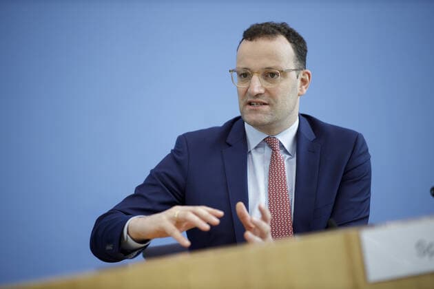 Bundesgesundheitsminister Jens Spahn, CDU, bei einer Pressekonferenz zur Corona-Krise. Berlin, 26.03.2020 Berlin Deutschland