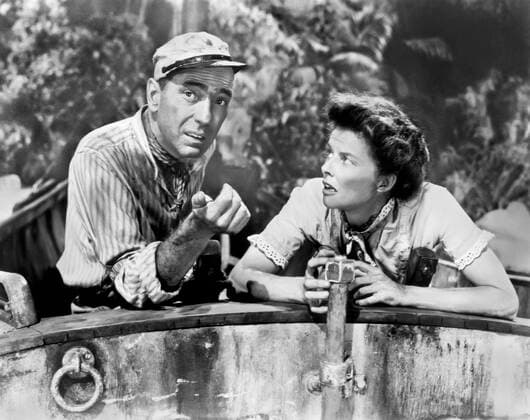 OSCARS. Bester Hauptdarsteller. PreistrÃ¤ger 1951-1960 THE AFRICAN QUEEN, Humphrey Bogart, Katharine Hepburn, 1951 Courtesy Everett Collection !ACHTUNG AUFNAHMEDATUM GESCHÃ„TZT! PUBLICATIONXNOTxINxCANxCHNxFRAxITAxJPNxNORxPOLxRUSxESPxUKxUSA Copyright: xCourtesyxEverettxCollectionx MBDAFQU EC022