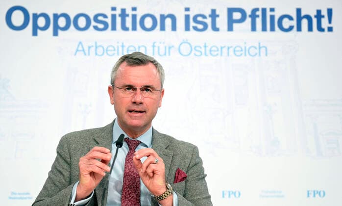 Wien 26.03.2020, Wien, AUT, Akutelle Entwicklungen zur Coronaerkrankung in Oesterreich, Pressekonferenz FPOe, im Bild FPOe-Parteichef Norbert Hofer FPOe-Parteichef Norbert Hofer during a press conference of FPOe about the Coronavirus Pandemie at the Wien, Austria on 2020 03 26.