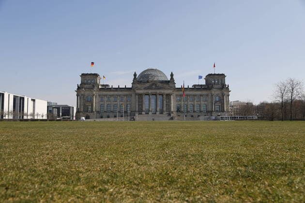 Bundestag in Berlin während der Corona-Pandemie am 26.03.2020