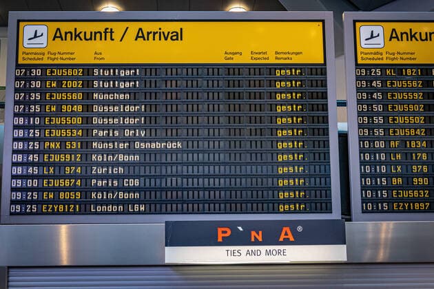 Berlin Reinickendorf OT Tegel, Flughafen Berlin Tegel TXL, leerer Flughafen Corona Coronavirus Covid-19 Berlin