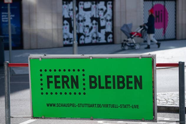 Coronavirus-COVID-19 Eindrücke einer von Menschen leeren Stadt Stuttgart. Die Corona Pandemie hat Stuttgart und Deutschland fest im Griff. Immer weniger Menschen sind im öffentlichen Raum unterwegs. Stuttgart Mitte Baden-Württemberg Deutschland Copyright: xLeif-HendrikxPiechowskix
