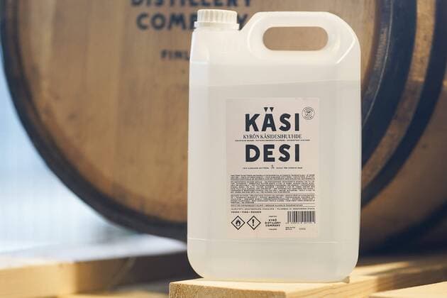 Kyrö Distillery Company delivers newly made hand sanitizer to local health services in Isokyrö, Finland, on March 27, 2020. The company usually produces whisky and gin made of whole-grain rye but decided to start producing hand sanitizer Kyrö Käsidesi to help those in need due to the current Covid-19 coronavirus outbreak. Isokyrö Finland  Copyright: xTimoxAaltox LKFTVX20200327142802AYYR