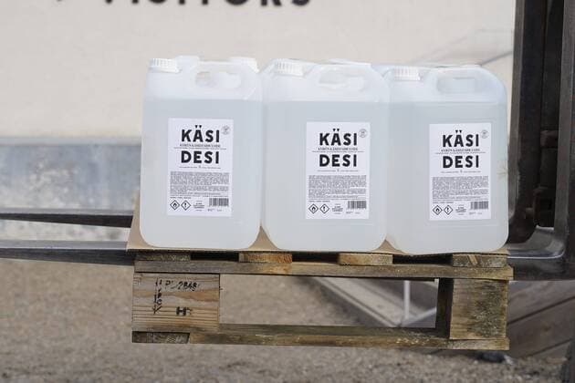 Kyrö Distillery Company delivers newly made hand sanitizer to local health services in Isokyrö, Finland, on March 27, 2020. The company usually produces whisky and gin made of whole-grain rye but decided to start producing hand sanitizer Kyrö Käsidesi to help those in need due to the current Covid-19 coronavirus outbreak. Isokyrö Finland  Copyright: xTimoxAaltox LKFTVX20200327142832AUJE