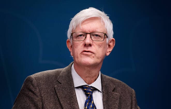 200327 Johan Carlson, Director General at The Public Health Agency, at a press conference with the government of Sweden regarding the coronavirus, covid-19, on March 27, 2020 in Stockholm.  Copyright: MAXIMxTHORE 47099294st