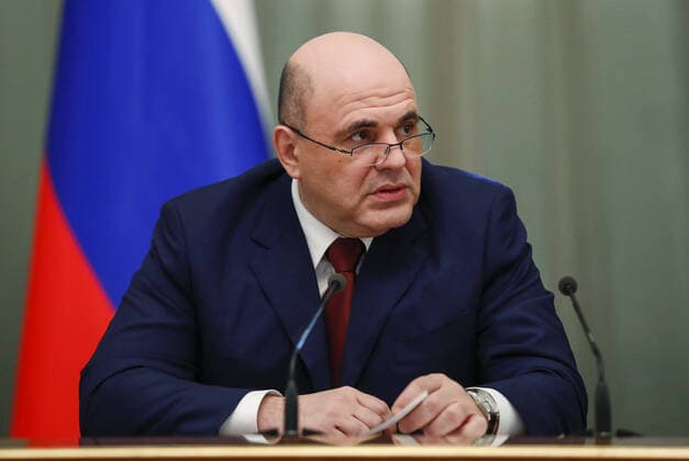 MOSCOW, RUSSIA - MARCH 27, 2020: Russia s Prime Minister Mikhail Mishustin during a meeting of the Government Commission for Competition Issues and the Development of Small and Medium Enterprises. Dmitry Astakhov POOL TASS  TS0D3902