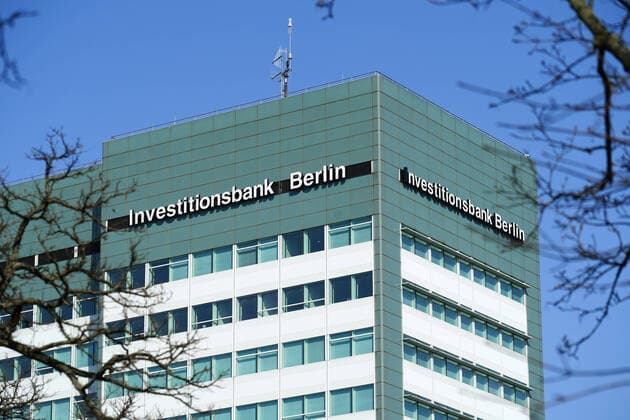 27.03.2020,Berlin,Deutschland,GER,die Stadt in Zeiten der Corona Pandemie, Investitionsbank Berlin IBB Hauptsitz Bundesallee im Bezirk Wilmersdorf