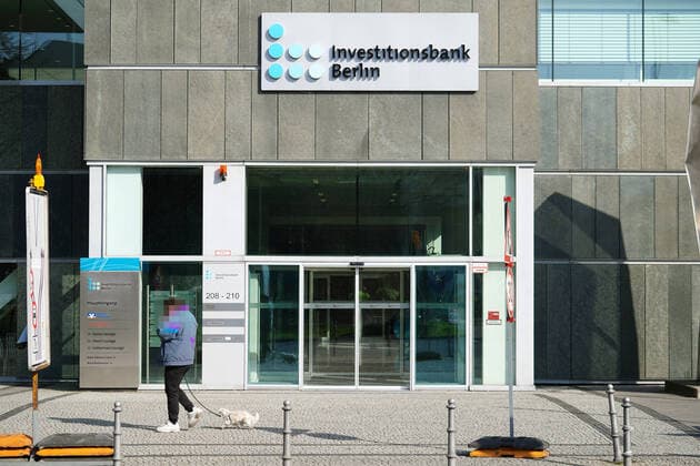 27.03.2020,Berlin,Deutschland,GER,die Stadt in Zeiten der Corona Pandemie, Investitionsbank Berlin IBB Hauptsitz Bundesallee im Bezirk Wilmersdorf