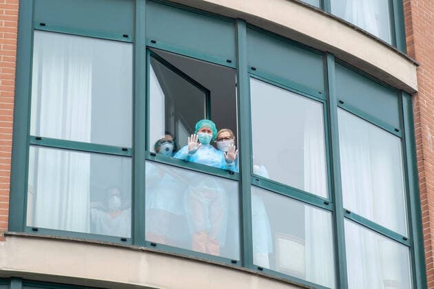 Milan, Coronavirus Covid emergency 19, residences for the elderly in via San Faustino 27 and 21 where there would be 14 confirmed deaths for Covid and several dozen infected in isolation in individual rooms (Massimo Alberico Fotogramma, Milan - 2020-03-27) p.s. la foto e utilizzabile nel rispetto del contesto in cui e stata scattata, e senza intento diffamatorio del decoro delle persone rappresentate  Copyright: xMassimoxAlbericox xFOTOGRAMMAx